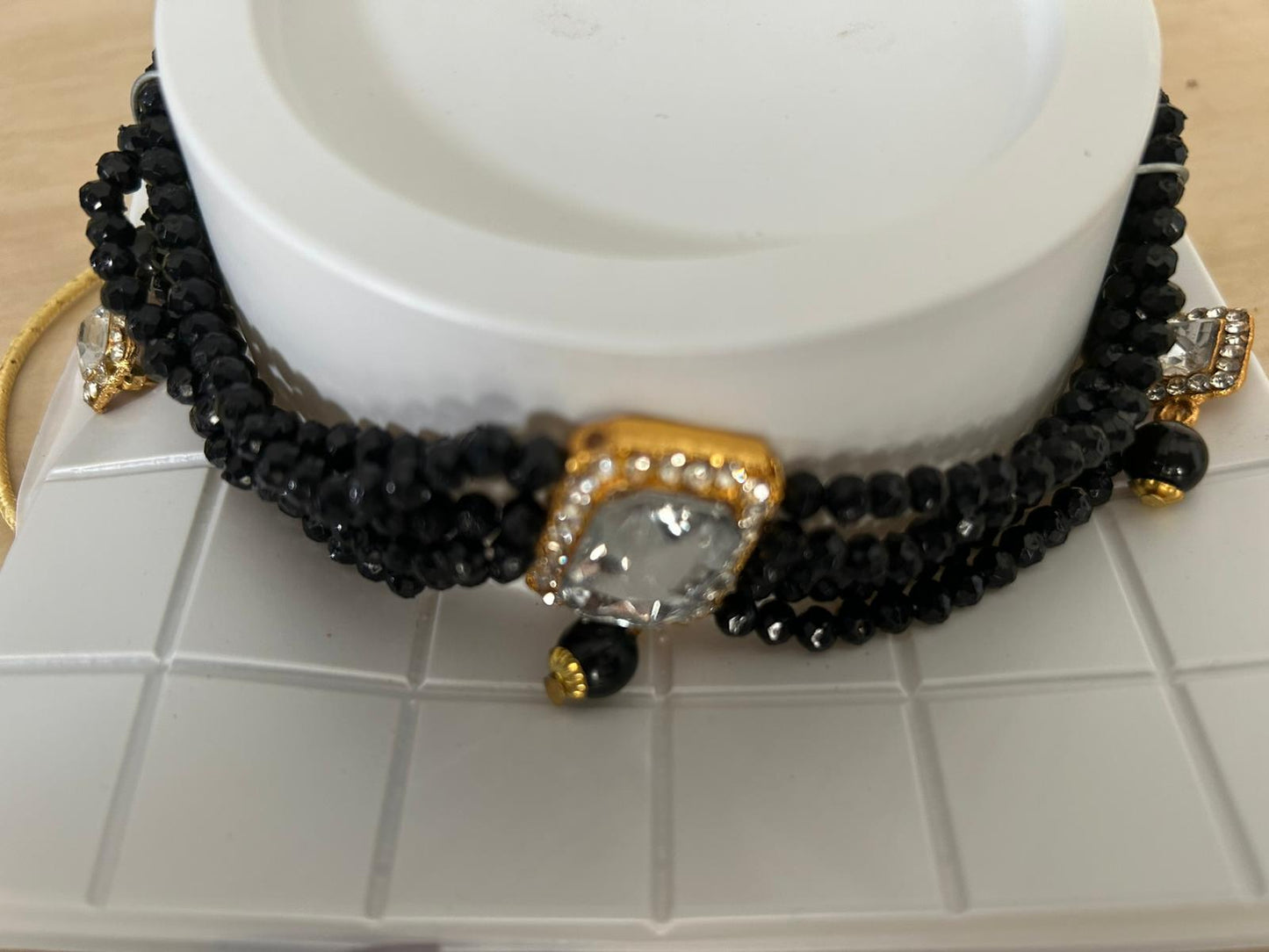 Black Beads Necklace