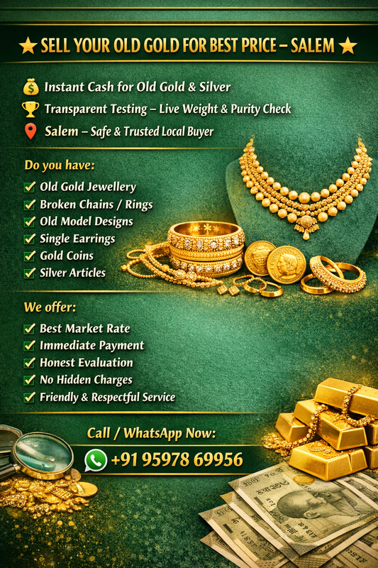 Sell Old Gold & Jewellery in Salem – Best Price | Instant Payment